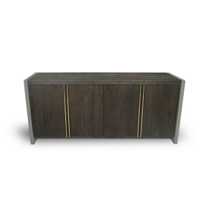 Modrest June Modern Dark Grey & Walnut Buffet Walnut Buffet 78561 VGGR639083-WAL-BUF