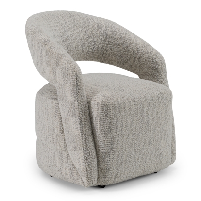 LA Furniture Kadoka Modern Light Grey Fabric Dining Chair with Castor Wheels VGKK-KF-Y2228-LTGRY Contemporary Style by Vig Furnitrue Number 82724 Catch Home Goods
