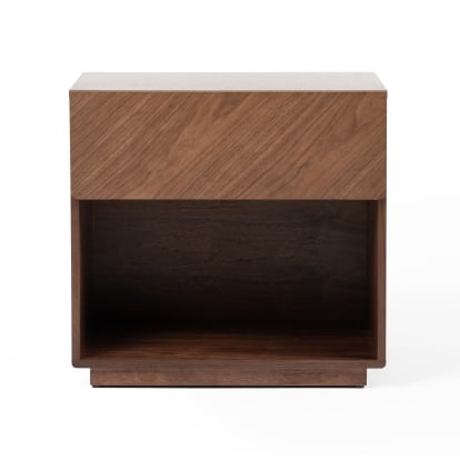 LA Furniture Kamela- Modern Walnut Nightstand VGMA-BR-128-NS Contemporary Style by Vig Furnitrue Number 80175 Catch Home Goods