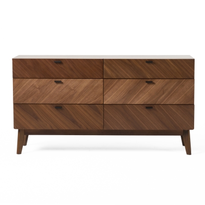 Nova Domus Kamela- Modern Walnut Dresser Dresser 80176 VGMA-BR-128-DR
