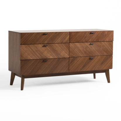 Nova Domus Kamela- Modern Walnut Dresser Dresser 80176 VGMA-BR-128-DR