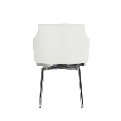 Modrest Kaweah Modern White Dining Chair White Dining Chair 71591 VGHR3149-WHT