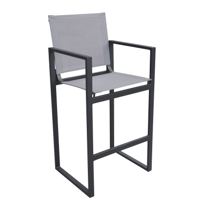 Renava Kayak Modern Charcoal Outdoor Bar Stool Grey Outdoor 77683 VGGERH-AGEAN-BS-GRY-2