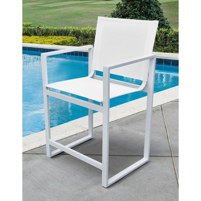 Renava Kayak Modern White Outdoor Counter Stool White Outdoor 77686 VGGERH-AGEAN-BS-CTR-WHT-2
