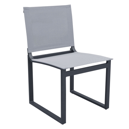 Renava Kayak Modern Outdoor Dark Charcoal Dining Chair (Set of 2) Grey Outdoor 77689Z VGGERH-AGEAN-CH-GRY-2