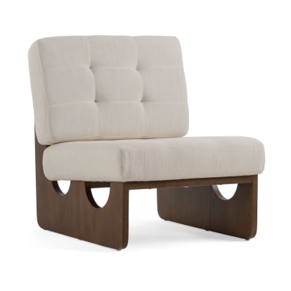 LA Furniture Kaylie Contemporary Off White Accent Chair VGEU-7367LC Contemporary Style by Vig Furnitrue Number 81105 Catch Home Goods