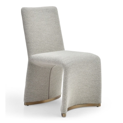 LA Furniture Kenda Contemporary Grey and Brushed Gold Dining Chair (Set of 2) VGVCB098-GRY Contemporary Style by Vig Furnitrue Number 81196Z Catch Home Goods