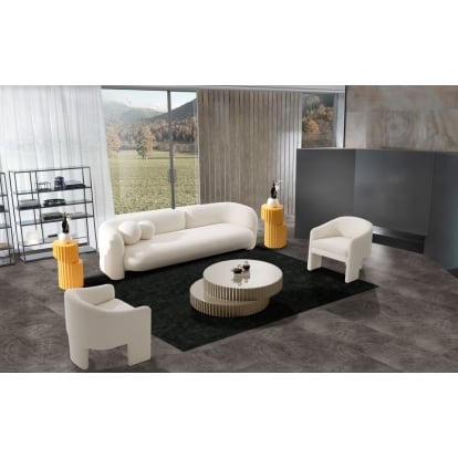 LA Furniture Khan Modern Off White Fabric Accent Chair VGOD-ZW-21102-CH Contemporary Style by Vig Furnitrue Number 80061 Catch Home Goods