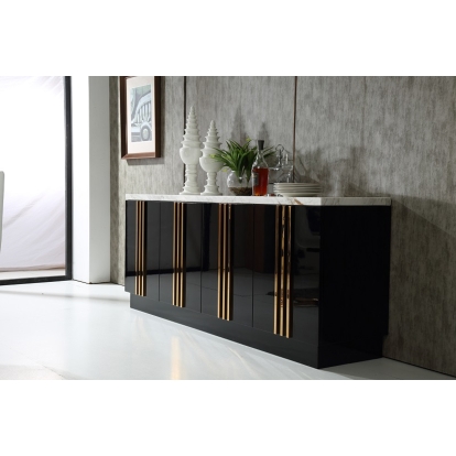 Modrest Kingsley Modern Marble & Rosegold Buffet Buffet 70935 VGVCG8933
