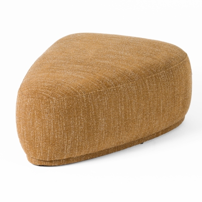 Divani Casa Kinsey Modern Mustard Large River Rock Ottoman Yellow Ottoman 81146 VGKK-KF.D2015-LRG-YEL