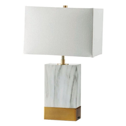 Furniture Of America Faith Contemporary White/Gold Table Lamp Model L731197-GL