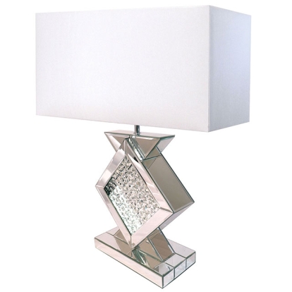 Furniture Of America Desma Contemporary Champagne/White Table Lamp Model L74017