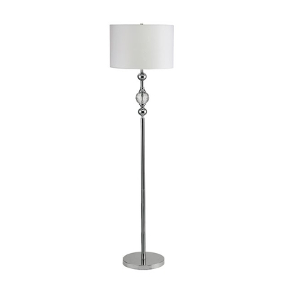 Furniture Of America Emi Contemporary White/Silver Floor Lamp Model L76187F