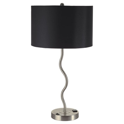 Furniture Of America Sprig Contemporary Black Table Lamp (2/Box) Model L76224T-BK-2PK