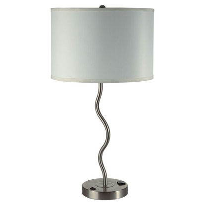 Furniture Of America Sprig Contemporary White Table Lamp (2/Box) Model L76224T-WH-2PK