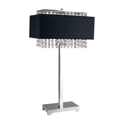 Furniture Of America Naya Glam Chrome/Black Table Lamp Model L7733BK