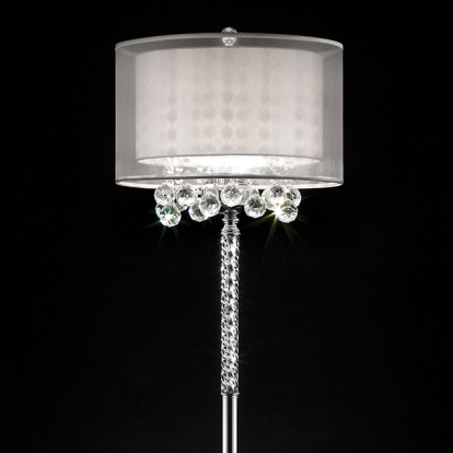Furniture Of America Lila Traditional Silver Floor Lamp Model L9149F