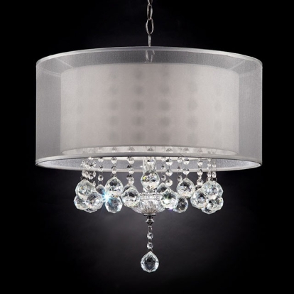 Furniture Of America Lila Glam Silver Ceiling Lamp Model L9149H