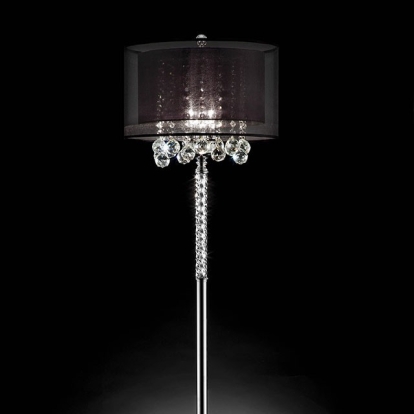 Furniture Of America Minn Glam Chrome Floor Lamp Model L9150F
