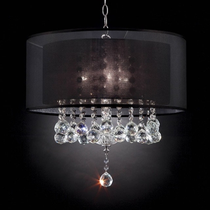 Furniture Of America Minn Glam Chrome Ceiling Lamp Model L9150H