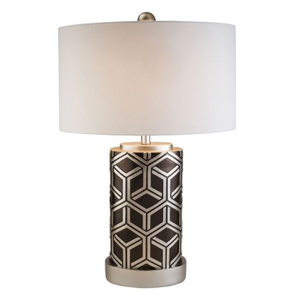 Furniture Of America Nena Traditional Silver Table Lamp Model L9276