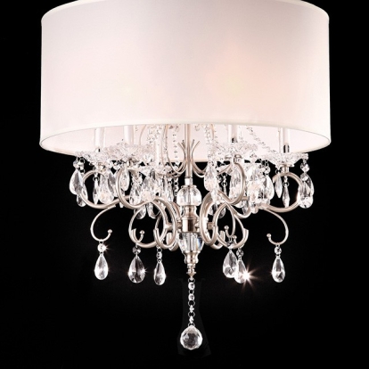 Furniture Of America Sophy Traditional White/Chrome Ceiling Lamp Model L95109H