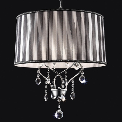 Furniture Of America Arya Glam Black/Chrome Ceiling Lamp Model L95123H