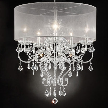 Furniture Of America Rigel Glam Silver Ceiling Lamp Model L9720H