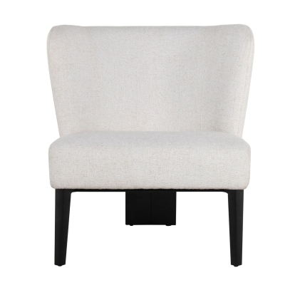 Divani Casa Ladean Modern White Accent Chair White Lounge Chair 77914 VGEUGD8767BLK-WHT-CH
