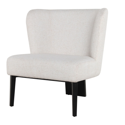 Divani Casa Ladean Modern White Accent Chair White Lounge Chair 77914 VGEUGD8767BLK-WHT-CH