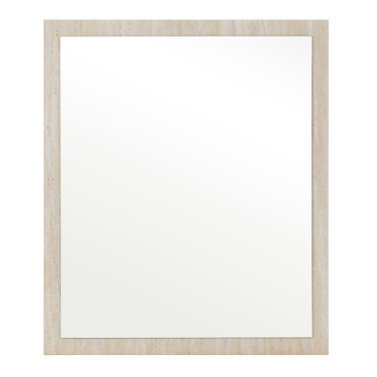 Lamod Italia Lago Modern Faux Travertine Mirror Beige Mirror 83326 VGAC-LAGO-MIR