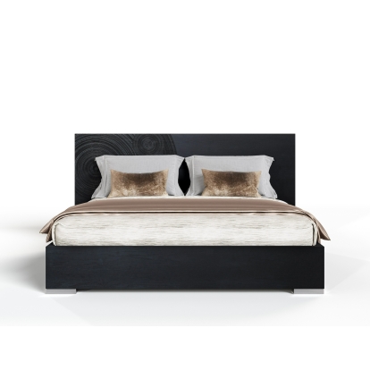 Lamod Cirque Modern Black Ash Bed Black Bed 81571 VGVC-BD2368-BED