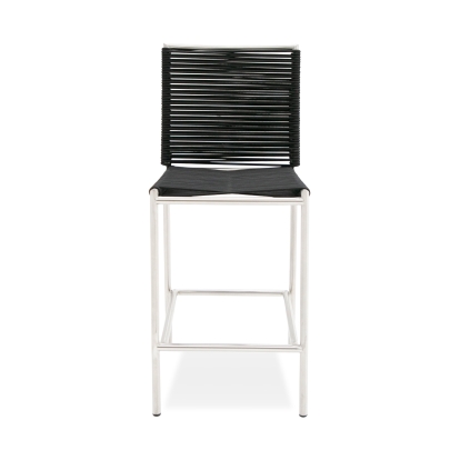Modrest Lathrop Modern Outdoor Black Counter Stool Black Bar Stool 76238 VGGR911939