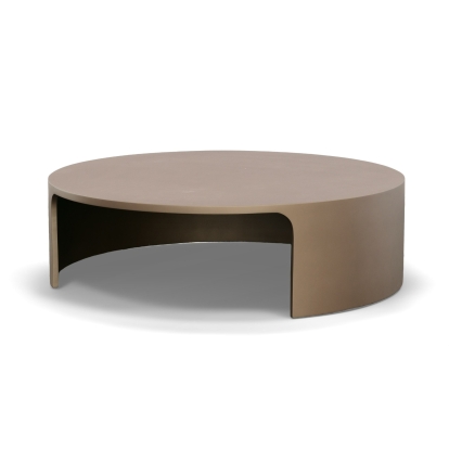 Modrest Laura Modern Round Large Coffee Table Brown Coffee Table 80041 VGOD-LZ-280C-L-CT