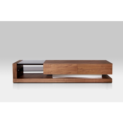 Modrest Mali Modern Walnut TV Stand Walnut TV Stand 73268 VGBBLE613F-WAL