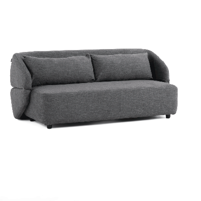 Divani Casa Lerner Modern Dark Grey Fabric Sofa Bed Dark Grey Sofa Bed 81151 VGKK-KF.8130-SLATE