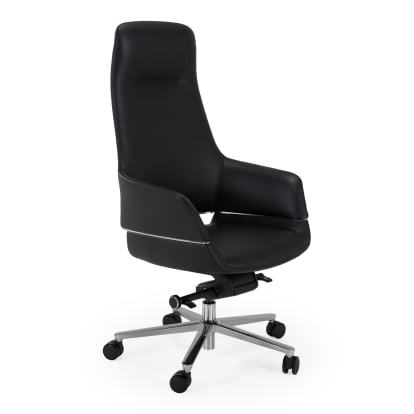 LA Furniture Liddell Modern Black Leather Executive Office Chair VGFU-A2518-BLK Contemporary Style by Vig Furnitrue Number 86072 Catch Home Goods