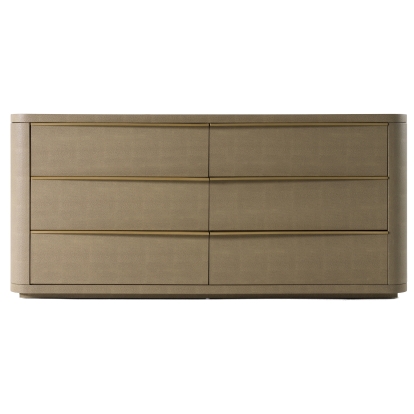 Modrest Lois Modern Beige Shagreen + Brass Dresser Beige Dresser 82459 VGVC-J2408-D