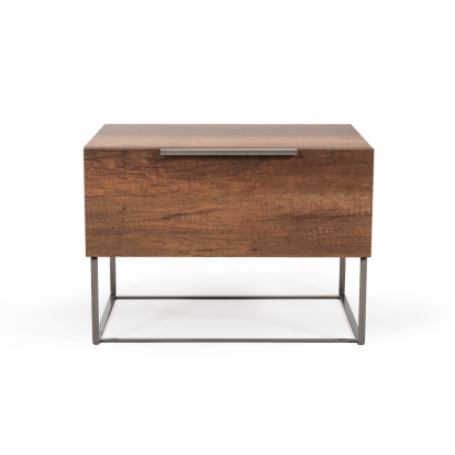 Nova Domus Lorenzo Italian Modern Light Oak Nightstand Walnut Nightstand 74159 VGACLORENZO-NS