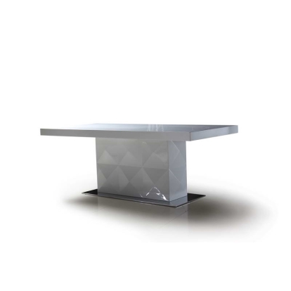 Versus Eva Modern White Lacquer Dining Table White Dining Table 12172 VGDVEVA-DININGTABLE