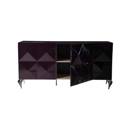 Versus Eva Purple Lacquer 3-Door Buffet Purple Buffet 12165 VGDVLS504A