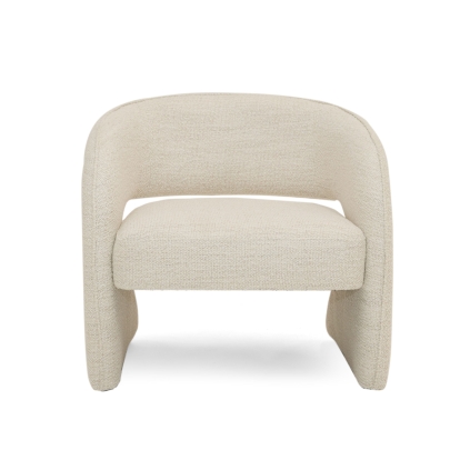 Modrest Luby Modern Cream Fabric Accent Chair Beige Lounge Chair 80103 VGKK-KFA1161-BEI-CH