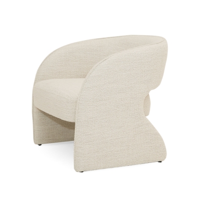 Modrest Luby Modern Cream Fabric Accent Chair Beige Lounge Chair 80103 VGKK-KFA1161-BEI-CH