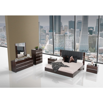 Modrest Luxor Italian Modern Ebony Mirror Ebony Mirror 16557 VGACLUXOR-MIR-EBN