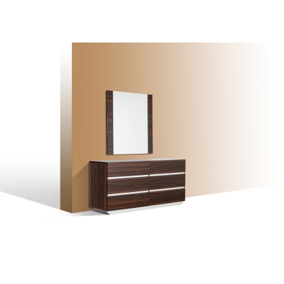 Modrest Luxor Italian Modern Ebony Mirror Ebony Mirror 16557 VGACLUXOR-MIR-EBN