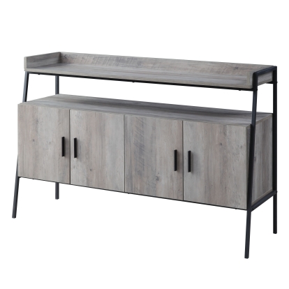ACME Samiya Gray Oak & Black TV Stand Model LV00151