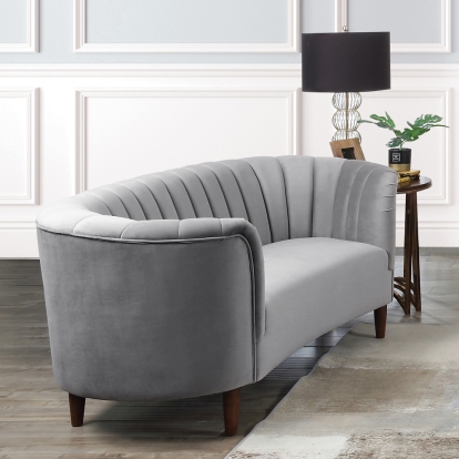 ACME Millephri Gray Velvet Loveseat Model LV00167