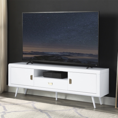 ACME Pagan White High Gloss TV Stand Model LV00745