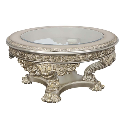 ACME Danae Champagne & Gold Coffee Table Model LV01202