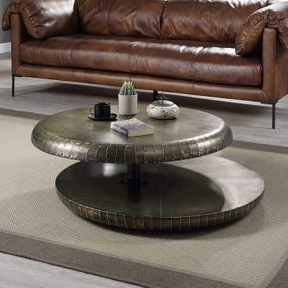 ACME Brancaster Bronze Aluminum Coffee Table Model LV02595